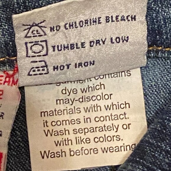 UNIONBAY stretch Blue Jeans Hand Splattered Fabric Paint & Rhinestones Size 5 - Picture 6 of 11